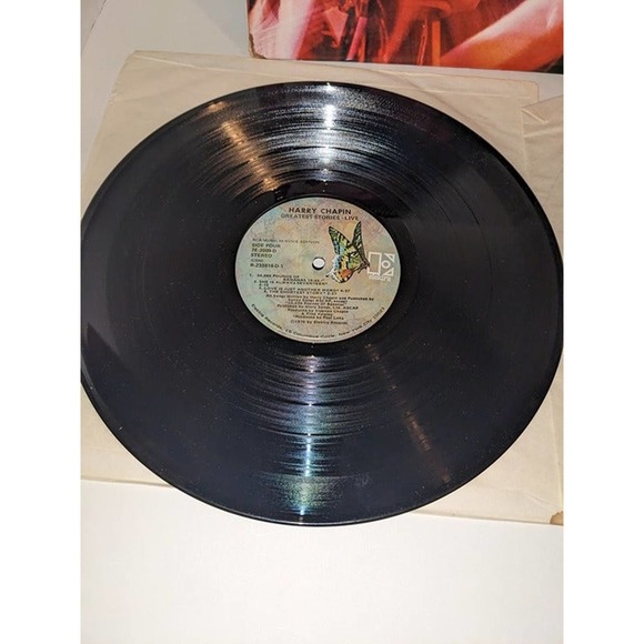 Vinyl Record HARRY CHAPIN Double LP Vintage Greatest Stories - Live - Picture 6 of 10